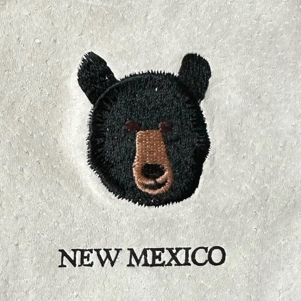 New Mexico mini leather drawstring coin bag